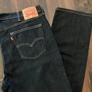 Levis 541 Denim 42x34 Athletic Taper Jeans Stretch Roomy Seat Thigh Big & Tall
